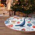 thumbnail image 5 of Sikiie Watercolor Nautical Nativity Christmas Tree Skirt, Jesus Christian Winter Holiday Tree Mat Decoration(30-48IN)30", 5 of 6
