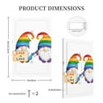 thumbnail image 3 of Fotbe Happy Pride Gnome Print Duplex Receptacle Wall Plate, 1-Gang 5.0" x3.0" Wall Outlet Covers, Dual Outlet Faceplates Covers, Color-matched Screws Included-Style T, 3 of 6