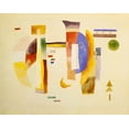 thumbnail image 2 of Kandinsky, Wassily 32x26 Gold Ornate Wood Framed with Double Matting Museum Art Print Titled - The Bridge 1932, 2 of 4