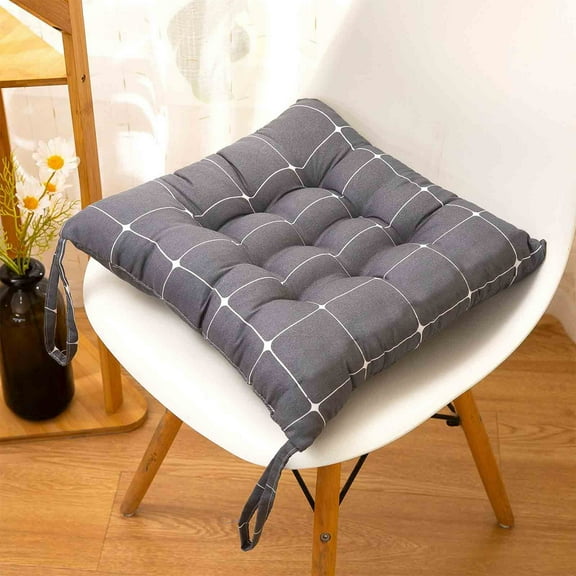 Back to School Savings! HBBKVI Seat Cushion, Indoor Outdoor Garden Patio Home Kitchen Office Chair Cushions Pads, 40 x 40cm, Gray