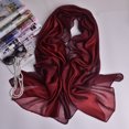thumbnail image 3 of Bufanda de mujer, bufanda de cuello, bufandas de verano, estola con degradado de color para vestido de noche, fiesta, boda, novia, bufanda de seda/bufanda de algodón durante todo el año, 3 of 3