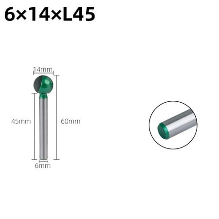 

Long Handle Engraving Ball Nose Milling Cutter Polishing Woodworking Drill Bit