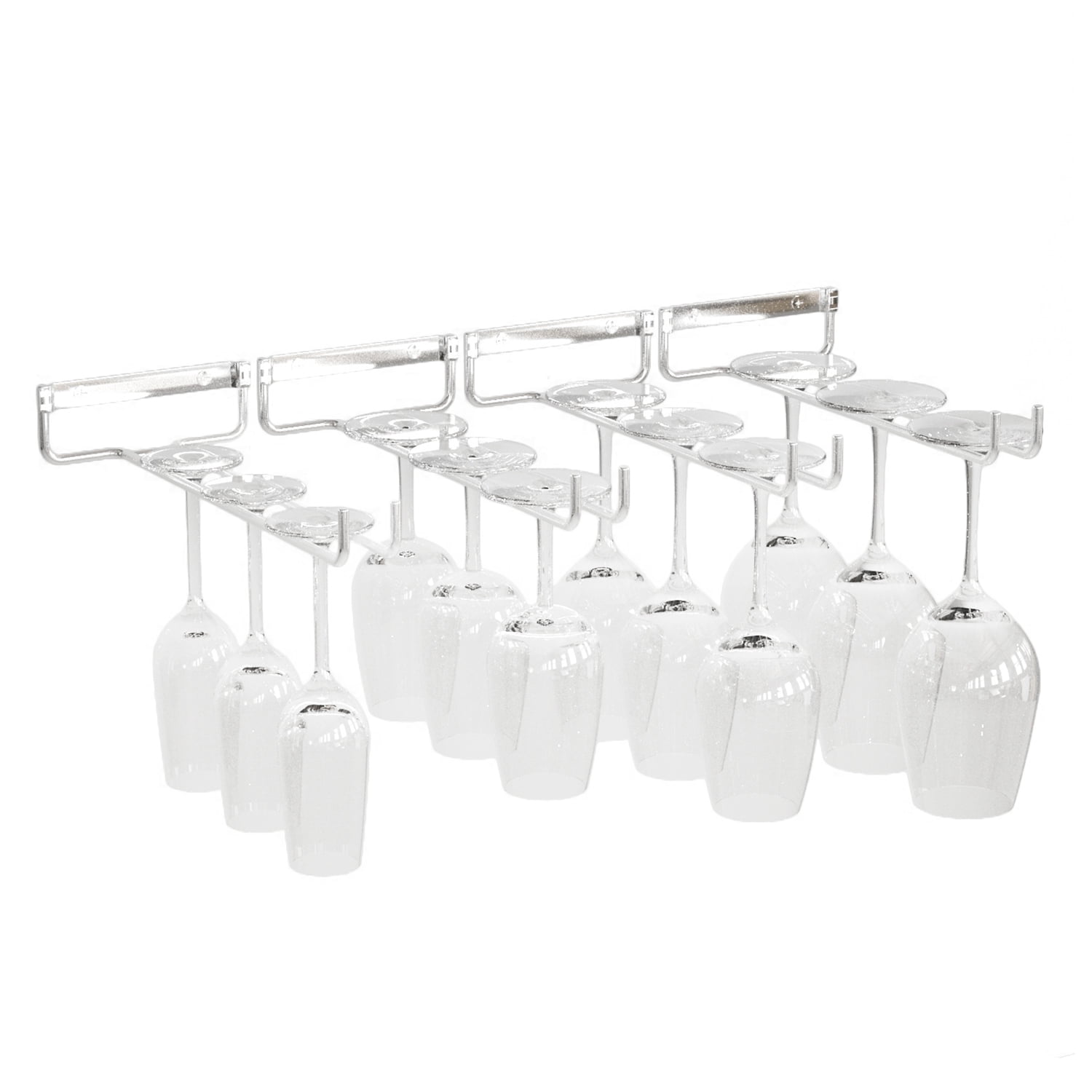 Wallniture Chiraz 11" Wine Glass Holder Wall Mounted Stemware Rack