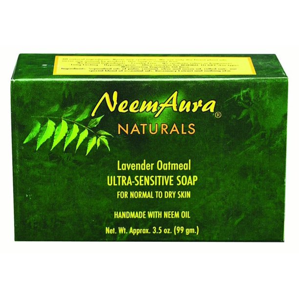 Neem Aura Naturals Neem Soap, Lavender Oatmeal, 3.3 Oz