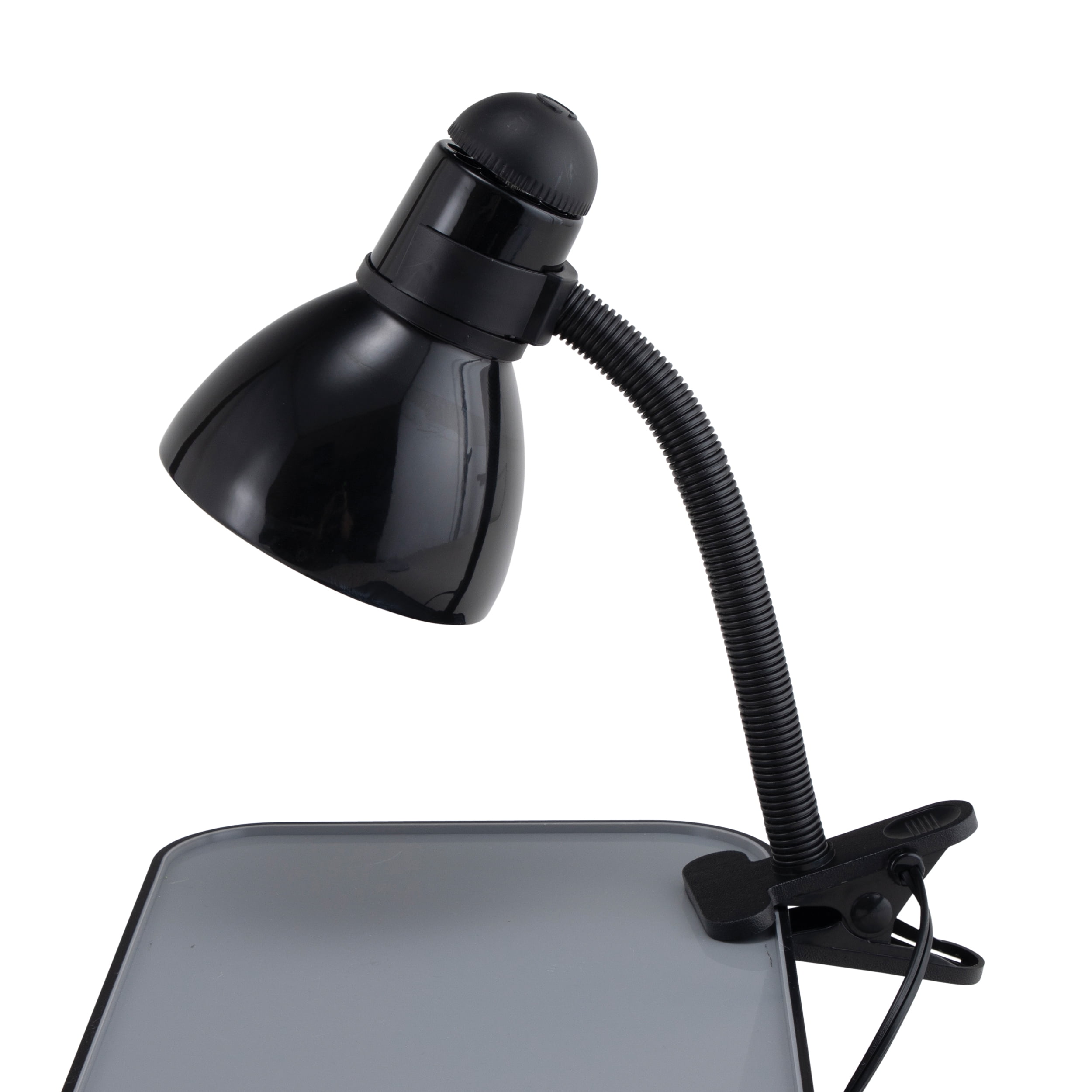 V-Light 14 inch Black Gooseneck Lamp with Clip-On