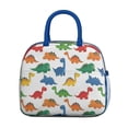 thumbnail image 2 of Womens White Colorful Dinosaurs Pattern Lunch Box for Work,Insulated Lunch Bag for Women,Loncheras Para Mujer,Leakproof Adult Lunch Bag for Work,Beach,Travel,Picnic,Camping, 2 of 7
