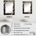 thumbnail image 4 of Designart "Hypnotic Abstract Spiral in Gold and Green II" Abstract Spirals Oversized Wall Mirror - Modern Abstract Entryway Big Wall Mirror - Multiple Color Options, 4 of 6