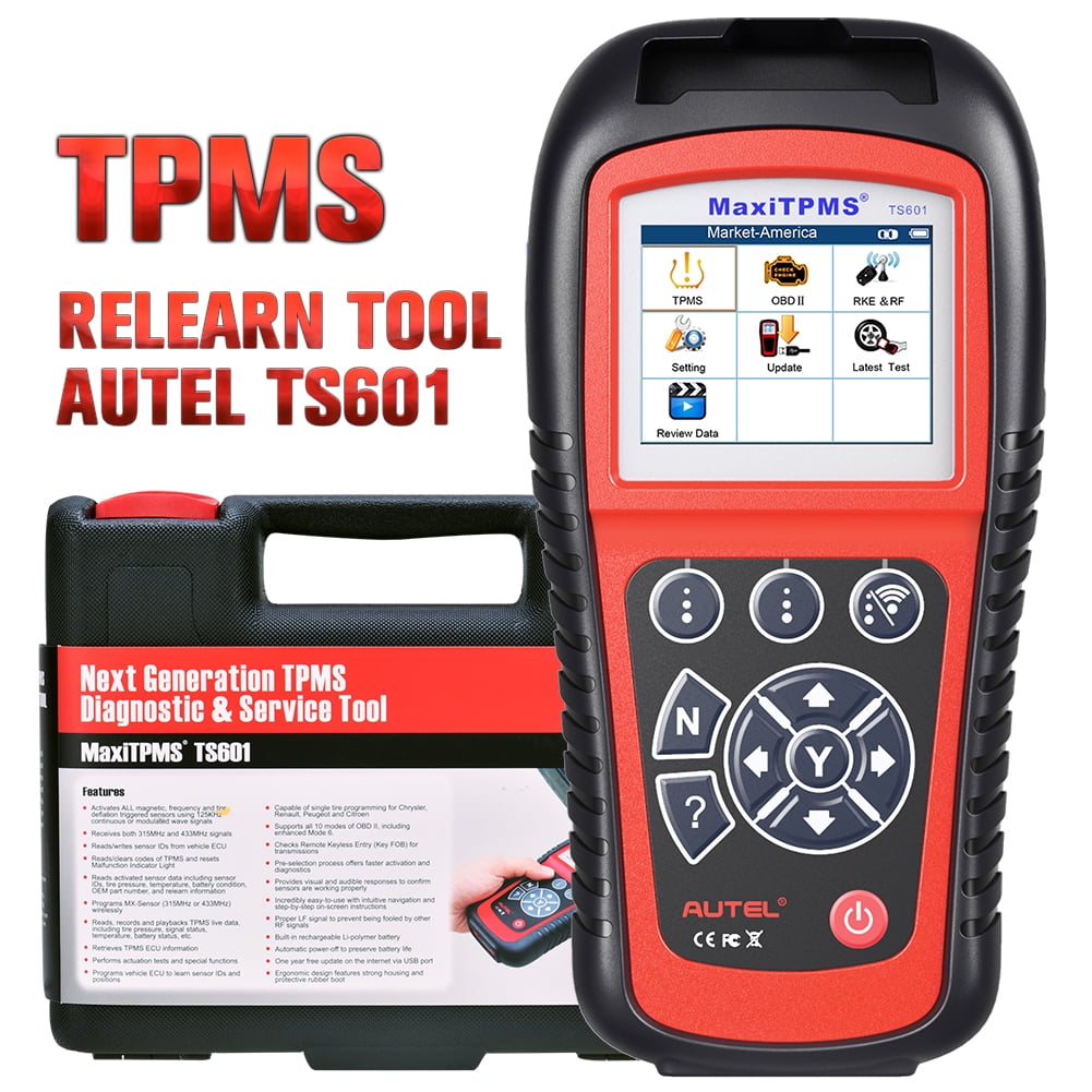 Autel TS601 TPMS Relearn Programming Tool, OBD2 Scanner with Sensor  Activation, Key Fob Testing Upgrade of Autel TS508K /TS508 /TS501 /TS408 TS401