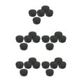 thumbnail image 2 of Transemion 5pcs Empty Aluminum Jars Cosmetic Screw Balm Lip Lid Cans Containers Black 80ml 5Set, 2 of 6