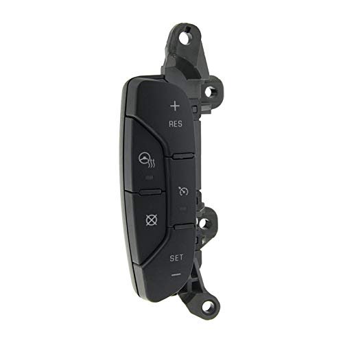 Switch Multifunction Steering Wheel Button 15824113 Steering Wheel Cruise Control Switch Button/Fit for Buick Enclave/Fit for Chevrolet Silverado/Fit for Traverse/Fit for GMC Sierra/Fit for Yukon