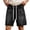 Black@GC@, variant on CONZONE Mens Casual Denim Shorts Elastic Waist Drawstring Short Jeans for Men Solid Color Lightweight Loose Fit Streetwear Denim Shorts With Pockets