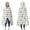 LightGray Cartoon Dinosaurs, variant on Wearable Blanket,LightColorful BirdsFootprints Pattern Hooded Wearable Flannel Blanket for Adults & Teens,Winter Poncho Shawl Wrap Cape Cozy Anti-Pill,50"x60"