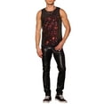thumbnail image 2 of INSPIRE CHIC Sequins Tank Top for Men's Crew Neck Sleeveless Party Vests M Golden, 2 of 5