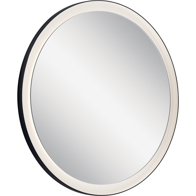 Kichler Canada Ryame Miroir LED 31,5 Pouces en Noir Mat-Dimmable, Design Moderne
