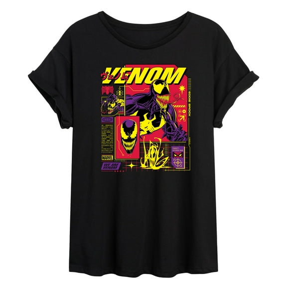 Marvel Venom - Dark Digital - Women's Oversized Graphic T-Shirt