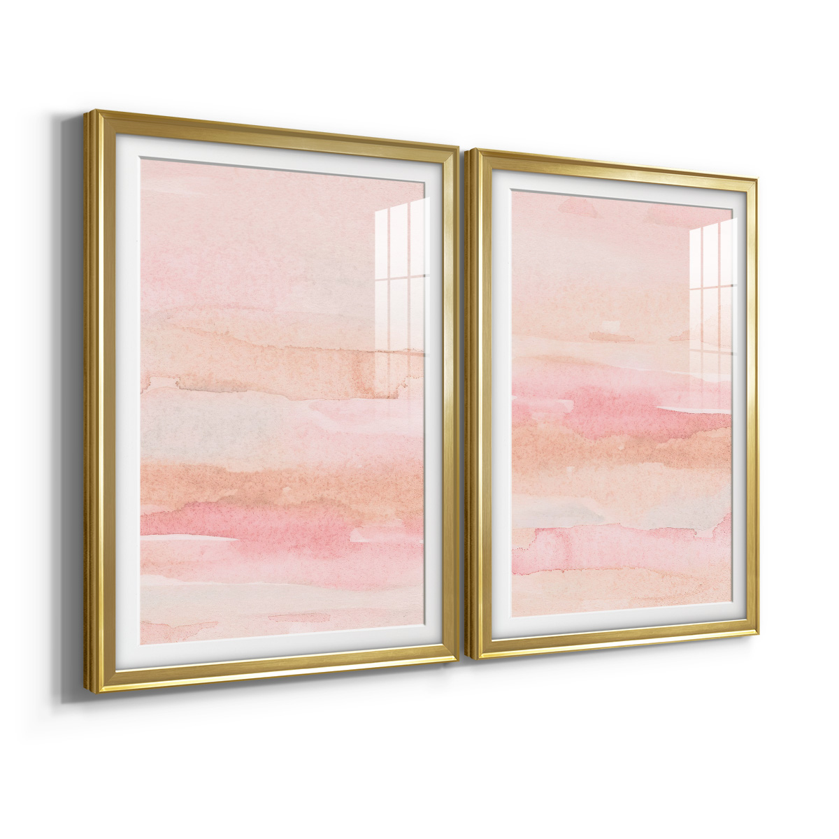 Wexford Home Rose Fade I Premium Framed Print, 30.5" x 42.5" - Ready to Hang, Gold (Set of 2)