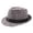 dark gray, variant on AJGRHE Jazz Hat Men's Breathable Linen Top Hat Outdoor Sun Hat CurlyStraw Hat Khaki One Size