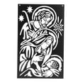 thumbnail image 2 of Decoración de Pared , Escultura de Hierro, Recorte Decorativo, Ilustraciones, Adornos Estéticos, Silueta Colgante para Fondo de Entrada 40cmx25cm Macarena Esculturas de pared, 2 of 8