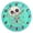 Cartoon Skeleton Dancing with Star, variant on Dailycode Round Wall Clock Battery Operated Silent Non-Ticking Hanging Clock 10" Cartoon Skeleton Dancing with Star