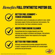 Pennzoil Ultra Platinum Full Synthetic 5W-30 Motor Oil, 5 Quart (3 Pack)