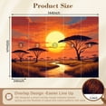 thumbnail image 3 of Wallpaper Serene Sunset African Savannah Acacia Trees River Peel and Stick Wall Murals 100"H x 144"W Removable PVC Wall Paper Self-Adhesive Wall Paintings Art Decor for Bedroom Living Room, 3 of 7