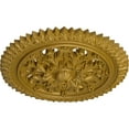thumbnail image 3 of Ekena Millwork 21 5/8"OD x 2 1/2"P York Ceiling Medallion (Fits Canopies up to 3 5/8"), Hand-Painted Pharaohs Gold, 3 of 6