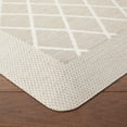 thumbnail image 2 of Martha Stewart Miles Modern Diamond Anti-Fatigue Air-Infused Kitchen Mat, Beige, 19.6"x32", 2 of 9