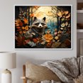 thumbnail image 1 of Designart Raccoon Animal framed wall art, Curious Raccoon composition I , Raccoon framed wall art decor, Multi-Color Modern White Framed Wall Art, 20x12 inches White Color Frame, 1 of 5