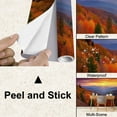 thumbnail image 4 of Peel and Stick Wallpaper Colorful Mountain Forest Autumn Landscape Mountain Ranges Sunset Sky Modern Art Wall Mural Decor Self Adhesive and Removable 100in x 144in, 4 of 8