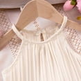 thumbnail image 6 of Girls Outfits Off Shoulder Backless Sleeveless Top With Ruffle Shorts 2 Piece Cotton Beach Clothes Girls White 2 Years-3 Years, 6 of 7