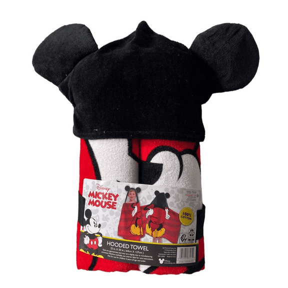 Mickey Mouse Hooded Poncho Towel for Bath Beach Pool
