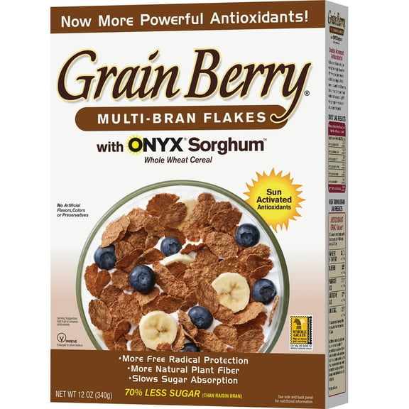 Grain Berry Bran Flakes Cereal 12 Oz