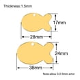 thumbnail image 3 of 100PCS Personalized Pet ID Tag Fish Shape Stainless Steel Blank Engraved Pendant Accessories Key Ring Gift ShopWise Round, 3 of 12