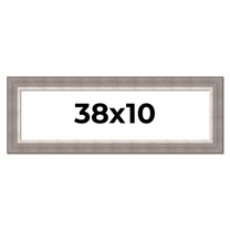 38x10 Frame Grey Real Wood Picture Frame Width 2.75 Inches | Interior Frame Depth 0.5 Inches |
