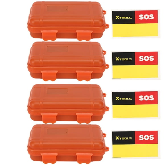 BLLBOO 4pcs extérieur Petit Outil de Survie Boîte de Rangement freinées résistant à la Pression d'étanchéité Container étanche