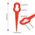 thumbnail image 5 of Replacement blades for Einhell grass trimmer - 100 red plastic, 5 of 5