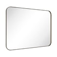 thumbnail image 3 of Mid-Century Modern Chic Metal Rounded Wall Mirrors 36'' x 48'' - Rubbed Bronze, 3 of 5