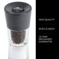 thumbnail image 2 of Cole & Mason Lincoln Duo Salt & Pepper Mill Grinder with Refillable Top, Black, White, and Gray, 2 of 7