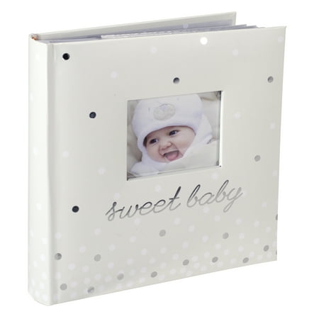 Malden Int Designs 2 Up 4x6 Photo Album With Memo Area Sweet Baby Printed Paper Book Bound White