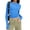 Blue 2, variant on Long Sleeve Shirts for Women Spring Fall Casual Crew Neck Crop Tops Fashion Slim Fit Going Out Stretchy Workout Y2k Blouses