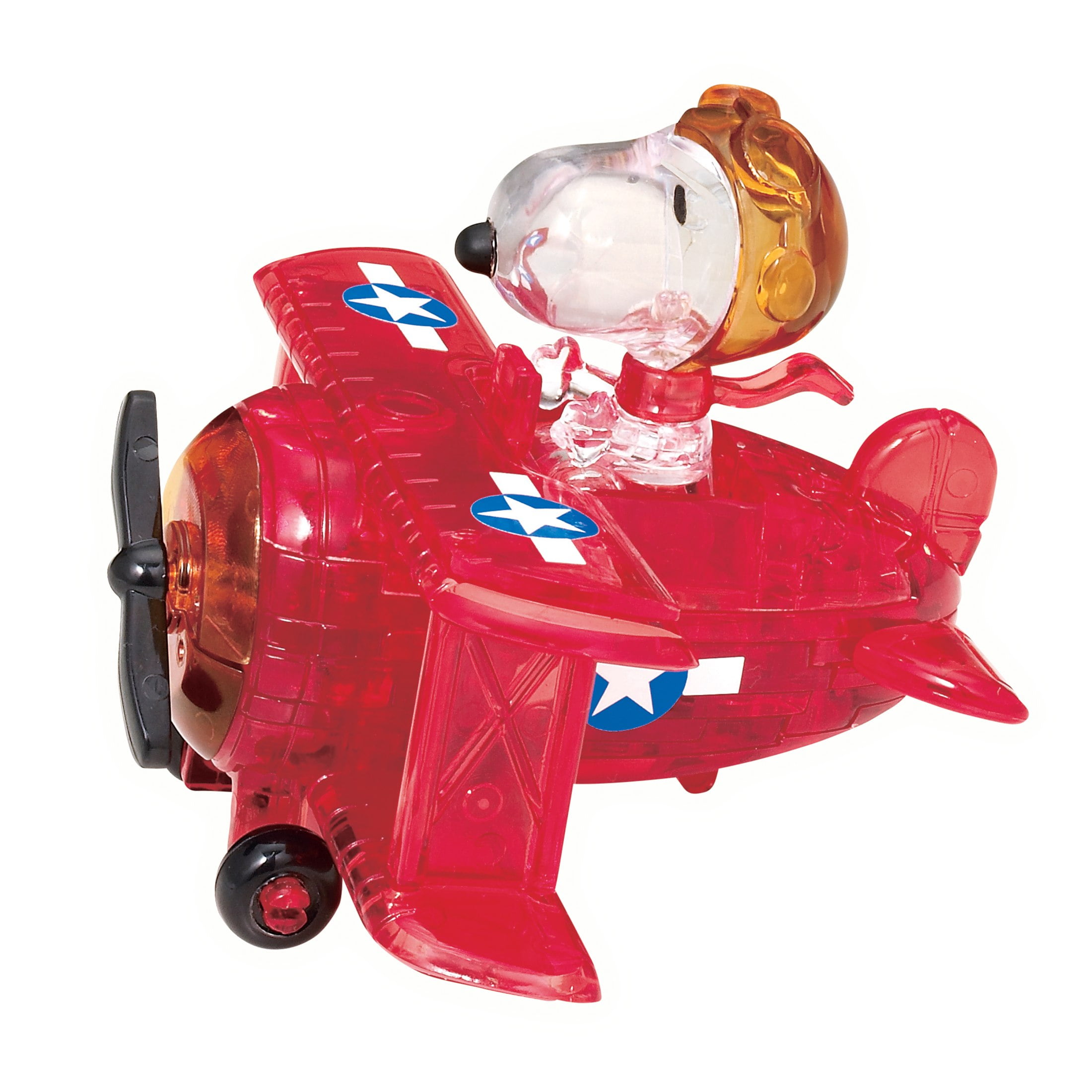Wind Up Motor 3D Airplane Puzzle Plastic Die-Cut Pieces Arts/Crafts,Toy Model 
