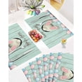 thumbnail image 5 of Easter Placemats Set of 6, Bunny''s Butt Placemat for Dining Table Decorations, Place Mats, Spring Table Mats for Kitchen Dinner Seasonal Holiday Party Decor, 5 of 5