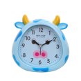 thumbnail image 1 of Reloj despertador con forma de vaca con dibujos animados, luz nocturna analógica para niños, 1 of 2