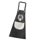 thumbnail image 1 of Wosthever Delantal impermeable de cocina para hombre y mujer, delantales de lino y algodón sin mangas de PVC, accesorios para hornear Herramientas y accesorios para hornear Normales Schwarz und Grau, 1 of 6