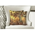 thumbnail image 4 of Ambesonne Tree Throw Pillow Cover 2 Pack, Earthy Color Tones Composition, 24", Amber Fawn Burgundy, 4 of 6