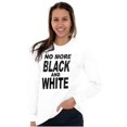 thumbnail image 4 of End Racism Black and White Equality Women Plus Size Long Sleeve Graphic Tee Brisco Brands 2X, 4 of 5