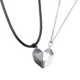 thumbnail image 3 of Zhaomeidaxi 2Pcs Gothic Matching Love Heart Pendant Couple Necklaces Vintage Jewelry Punk Long Pendant Necklaces Jewelry Gifts, 3 of 8