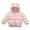 Pink, variant on Byoo Toddler Girls Puffer Jacket Solid Hoodie Zip Up Warm Coat Baby Winter Windproof Lightweight Clothes