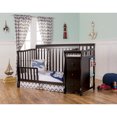Dream On Me Brody 5in1 Convertible Crib with Changer, Black