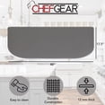 thumbnail image 3 of Anti-Fatigue Kitchen Mat, Charcoal, Playa Basketweave Wedge by Chef Gear, 17.5 in. x 48 in., 3 of 8